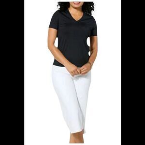 Joy Collection Women's Performance V Neck Tee Black - Regular